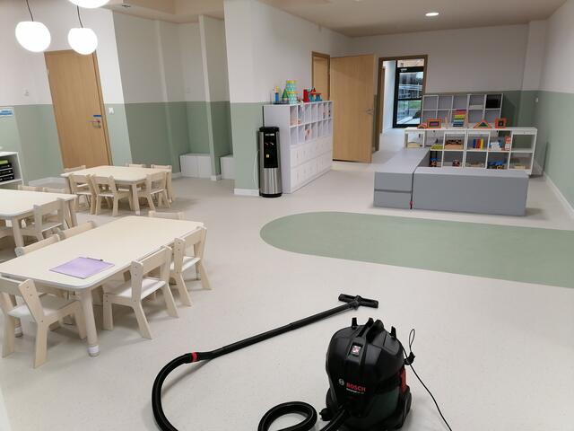 Sala zajęć po sprzątaniu
